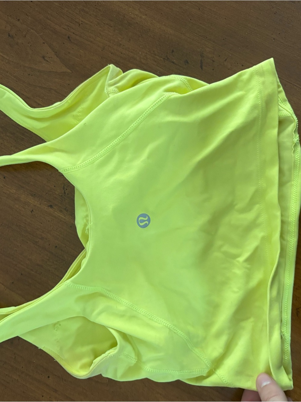 lululemon athletica Neon Yellow Active Crop Top